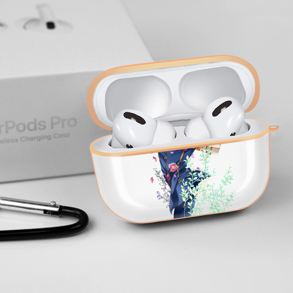 ジョジョの奇妙な冒険 ジョルノ?ジョバァーナ JoJo's Bizarre Adventure Giorno Giovanna 【AirPods Pro用】ハードシェル保護ケース｜耐衝撃・防指紋・カラビナ付き商品仕様