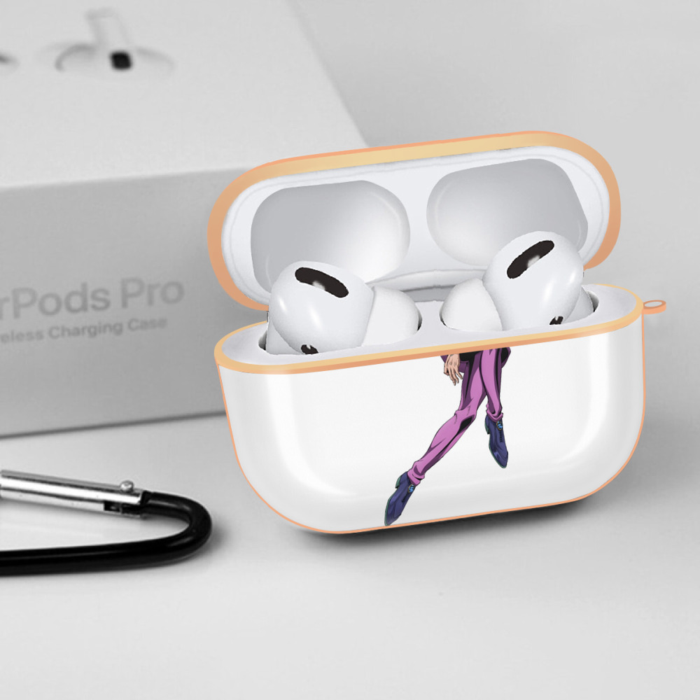 ジョジョの奇妙な冒険 ジョルノ?ジョバァーナ JoJo's Bizarre Adventure Giorno Giovanna 【AirPods Pro用】ハードシェル保護ケース｜耐衝撃・防指紋・カラビナ付き商品仕様