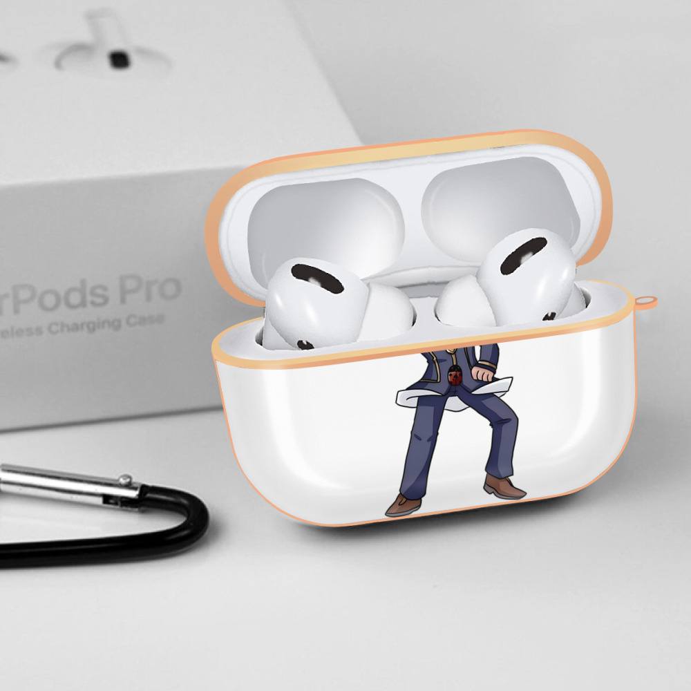 ジョジョの奇妙な冒険 ジョルノ?ジョバァーナ JoJo's Bizarre Adventure Giorno Giovanna 【AirPods Pro用】ハードシェル保護ケース｜耐衝撃・防指紋・カラビナ付き商品仕様