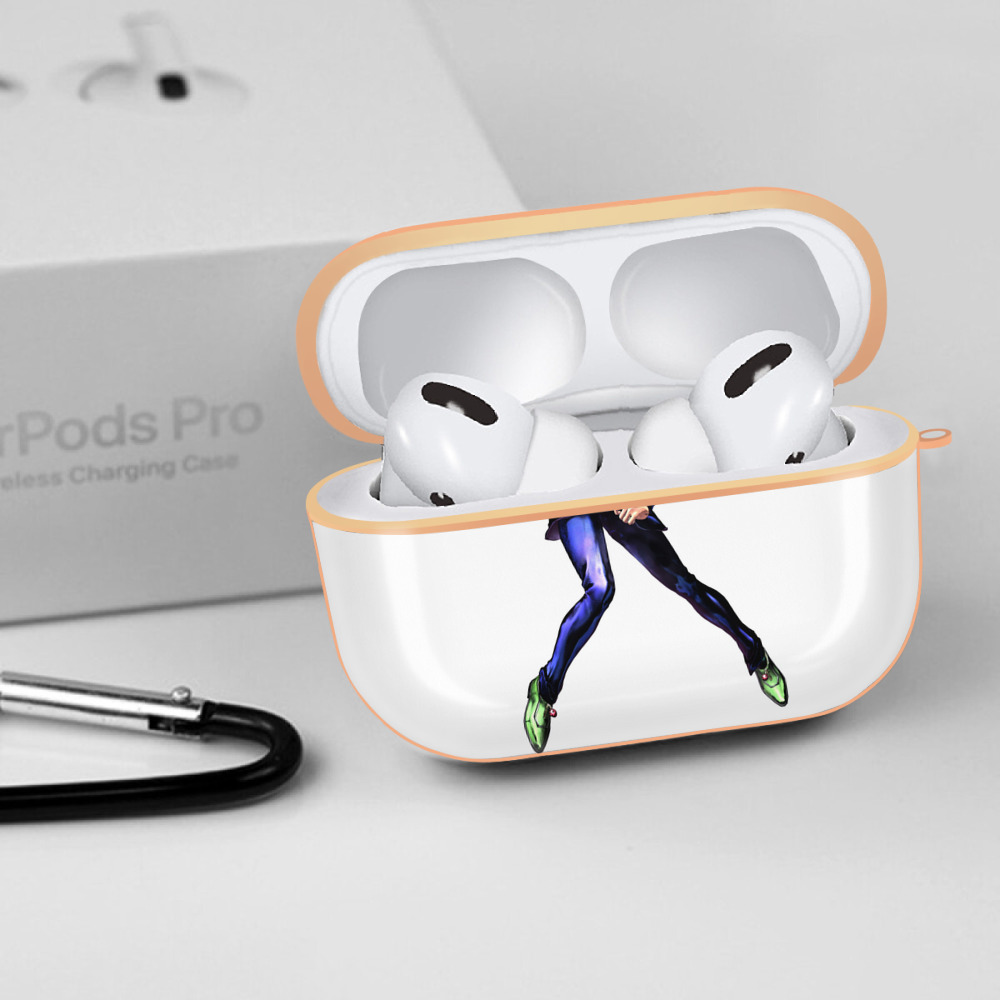 ジョジョの奇妙な冒険 ジョルノ?ジョバァーナ JoJo's Bizarre Adventure Giorno Giovanna 【AirPods Pro用】ハードシェル保護ケース｜耐衝撃・防指紋・カラビナ付き商品仕様