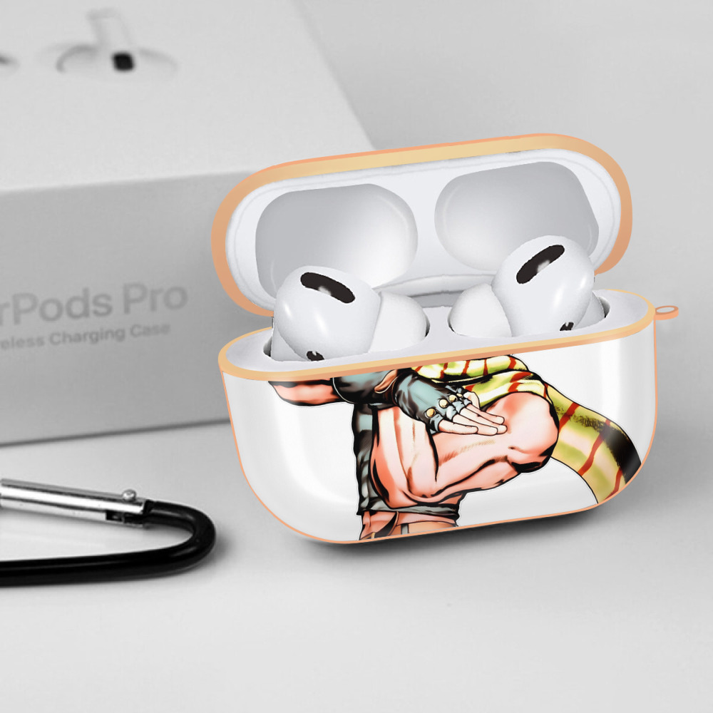 ジョジョの奇妙な冒険 ジョセフ?ジョースター JoJo's Bizarre Adventure Joseph Joestar 【AirPods Pro用】ハードシェル保護ケース｜耐衝撃・防指紋・カラビナ付き商品仕様