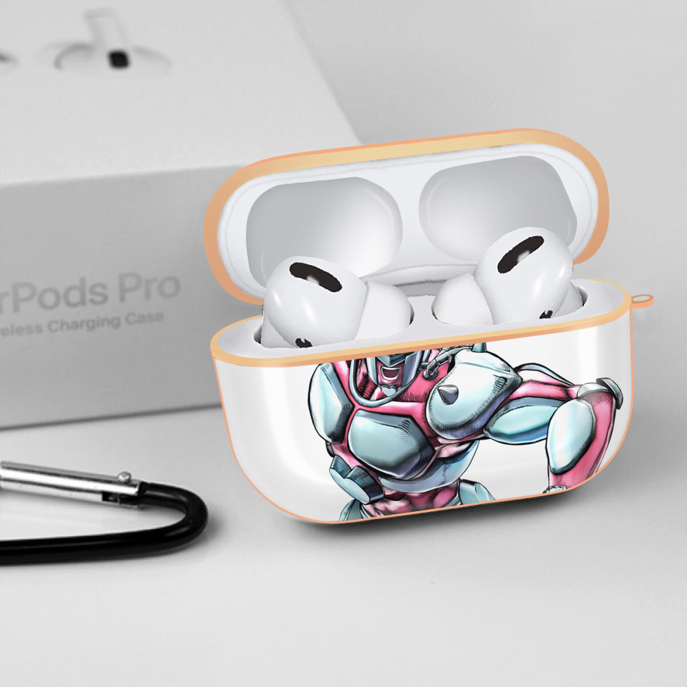 ジョジョの奇妙な冒険 ひがしかた じょうすけ JoJo's Bizarre Adventure Higashikata Josuke 【AirPods Pro用】ハードシェル保護ケース｜耐衝撃・防指紋・カラビナ付き商品仕様