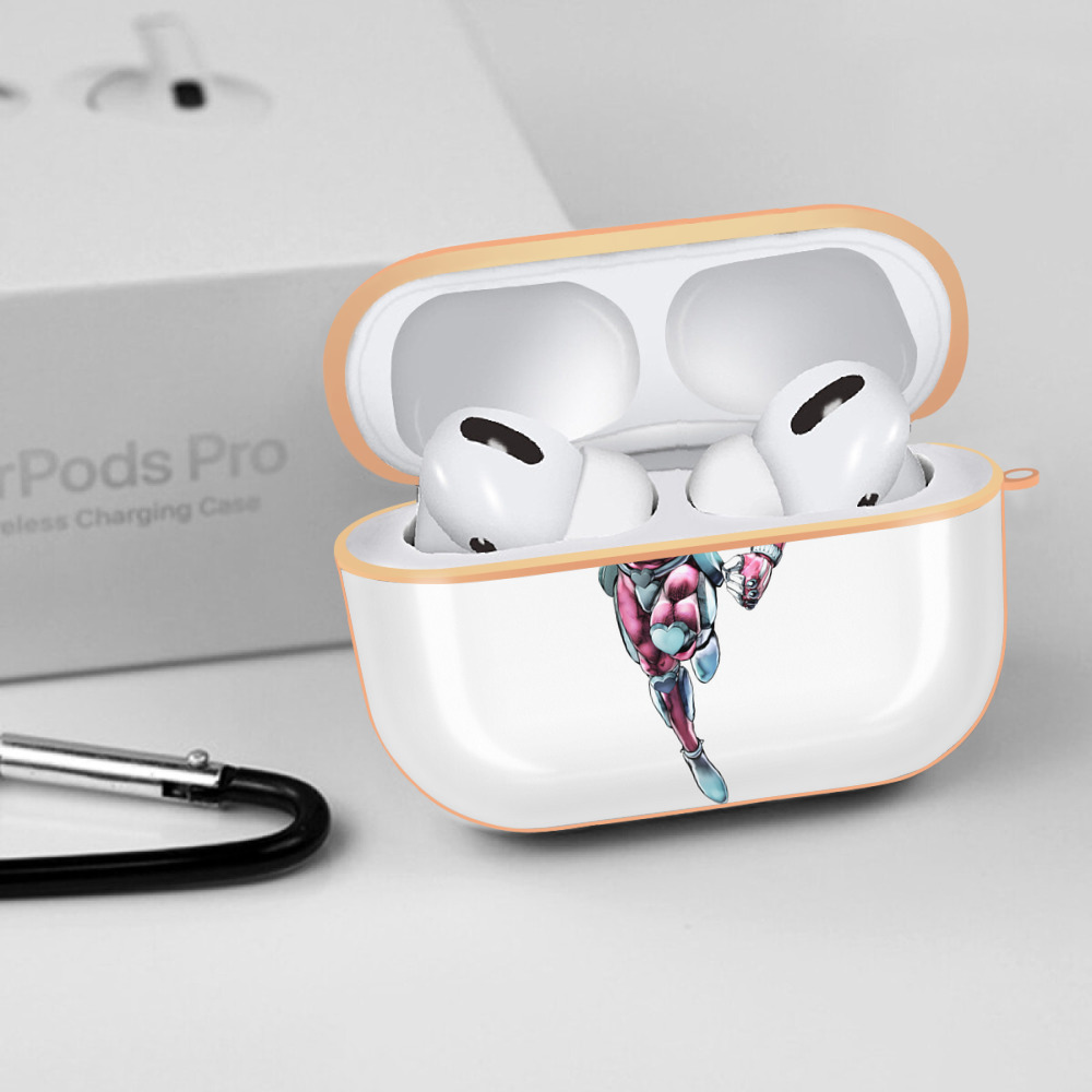 ジョジョの奇妙な冒険 ひがしかた じょうすけ JoJo's Bizarre Adventure Higashikata Josuke 【AirPods Pro用】ハードシェル保護ケース｜耐衝撃・防指紋・カラビナ付き商品仕様