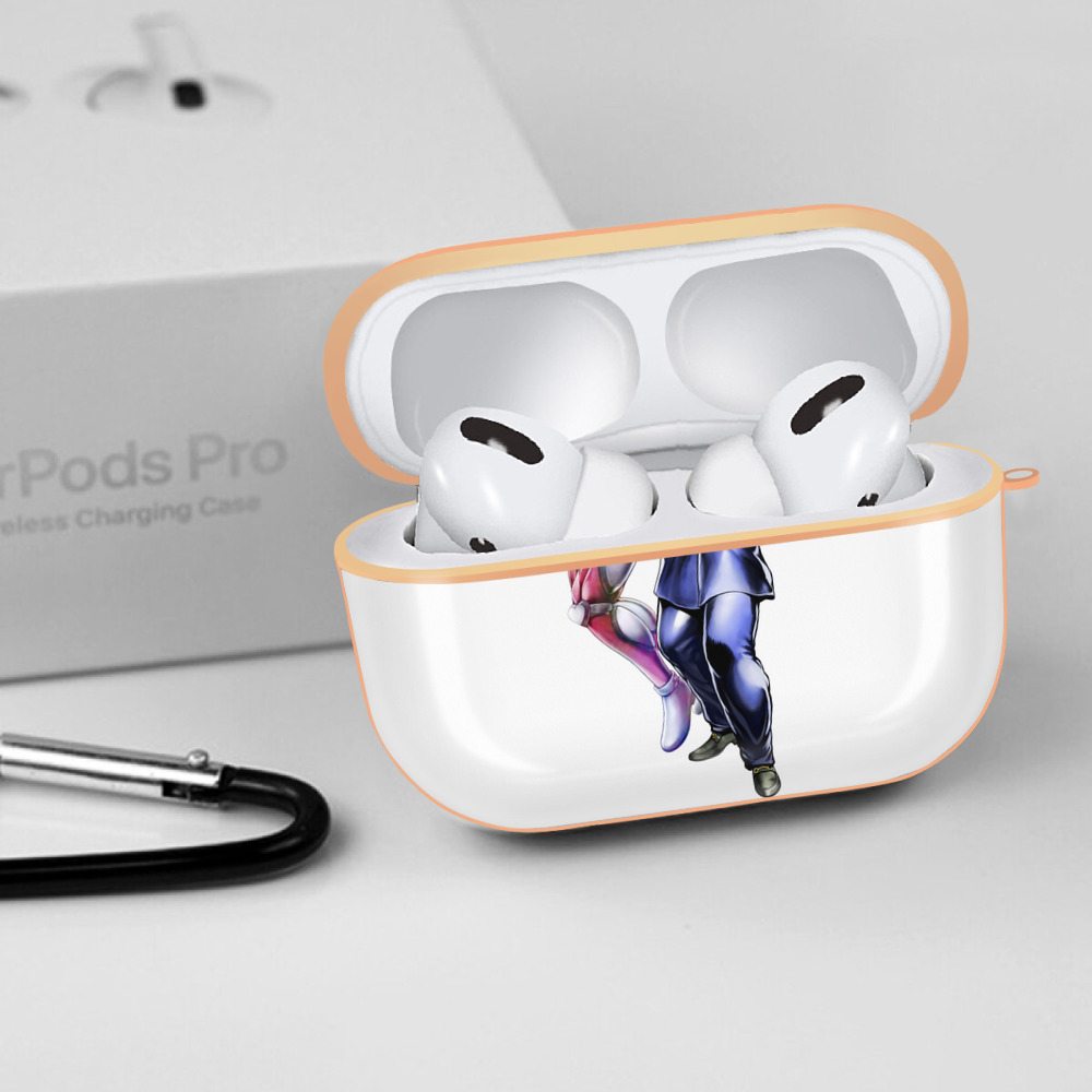 ジョジョの奇妙な冒険 ひがしかた じょうすけ JoJo's Bizarre Adventure Higashikata Josuke 【AirPods Pro用】ハードシェル保護ケース｜耐衝撃・防指紋・カラビナ付き商品仕様