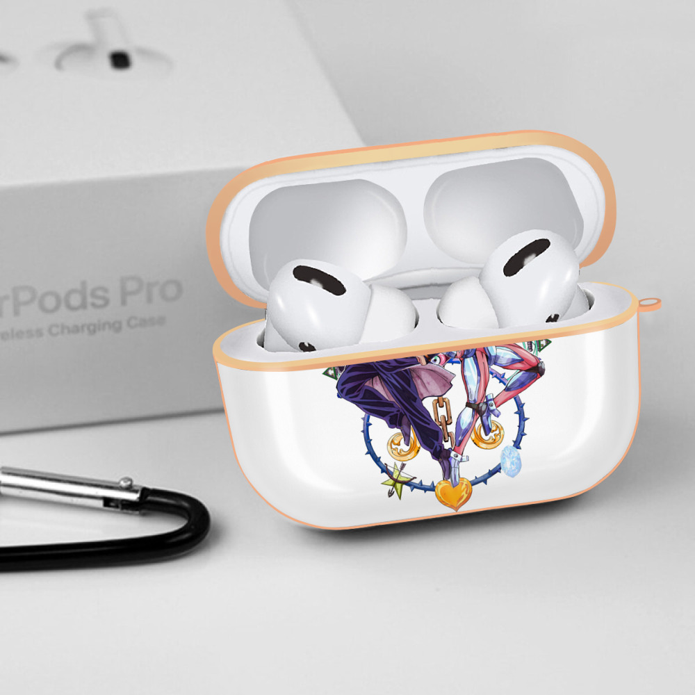 ジョジョの奇妙な冒険 ひがしかた じょうすけ JoJo's Bizarre Adventure Higashikata Josuke 【AirPods Pro用】ハードシェル保護ケース｜耐衝撃・防指紋・カラビナ付き商品仕様