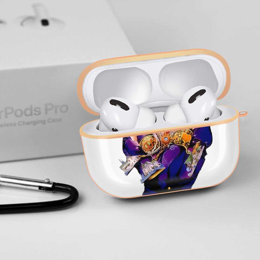 ジョジョの奇妙な冒険 ひがしかた じょうすけ JoJo's Bizarre Adventure Higashikata Josuke 【AirPods Pro用】ハードシェル保護ケース｜耐衝撃・防指紋・カラビナ付き商品仕様