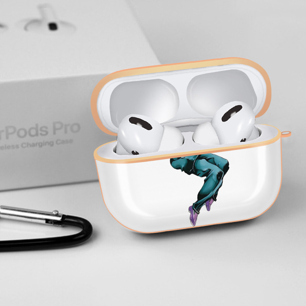 ジョジョの奇妙な冒険 ひがしかた じょうすけ JoJo's Bizarre Adventure Higashikata Josuke 【AirPods Pro用】ハードシェル保護ケース｜耐衝撃・防指紋・カラビナ付き商品仕様