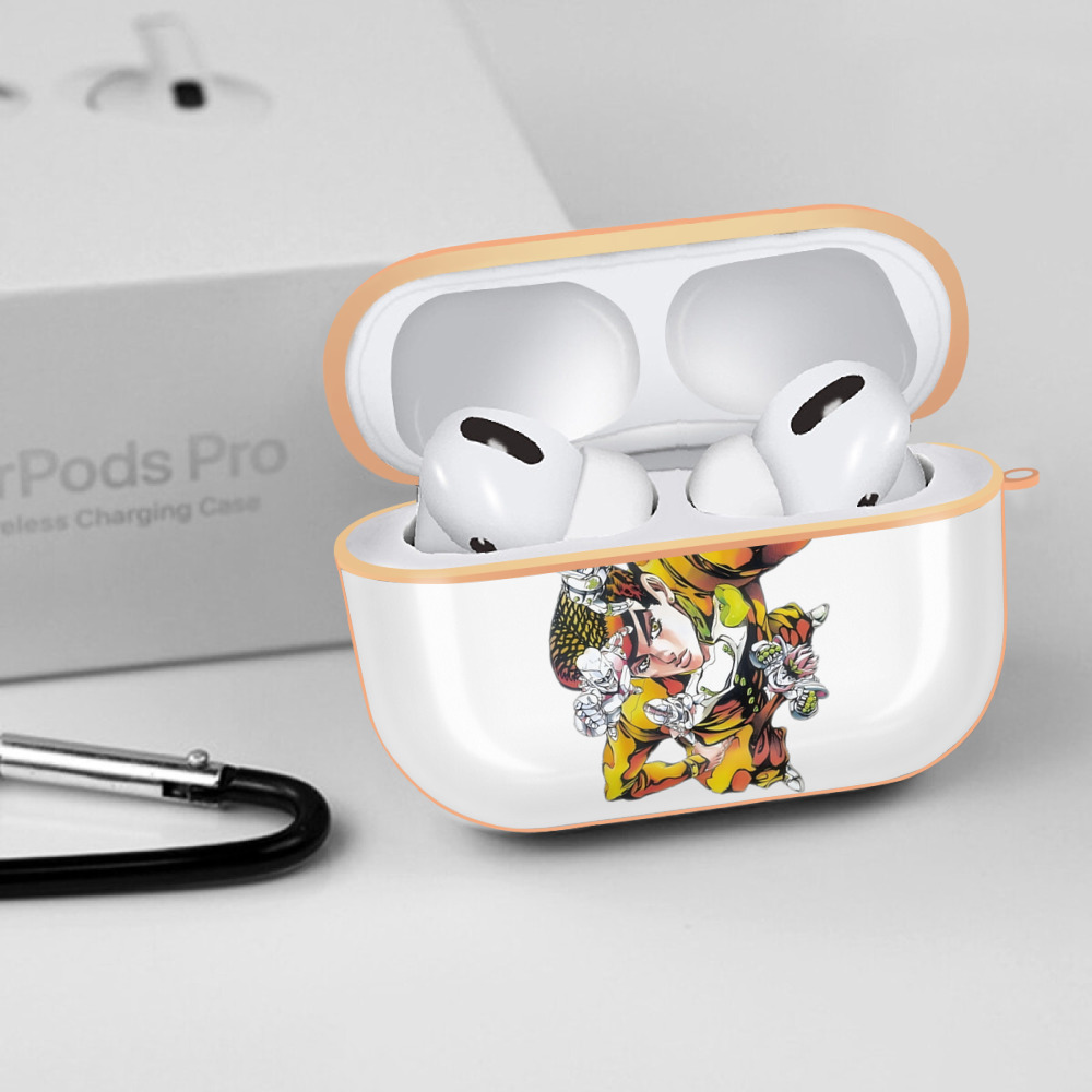 ジョジョの奇妙な冒険 ひがしかた じょうすけ JoJo's Bizarre Adventure Higashikata Josuke 【AirPods Pro用】ハードシェル保護ケース｜耐衝撃・防指紋・カラビナ付き商品仕様