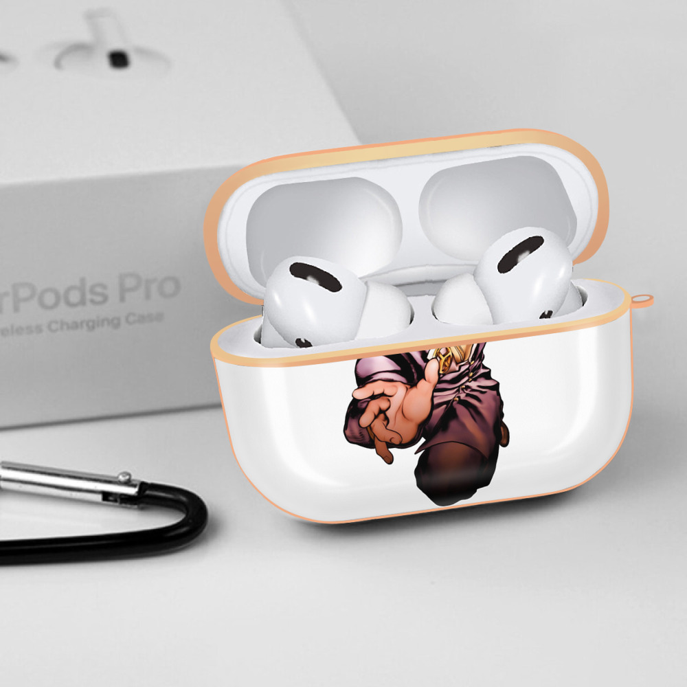 ジョジョの奇妙な冒険 ひがしかた じょうすけ JoJo's Bizarre Adventure Higashikata Josuke 【AirPods Pro用】ハードシェル保護ケース｜耐衝撃・防指紋・カラビナ付き商品仕様
