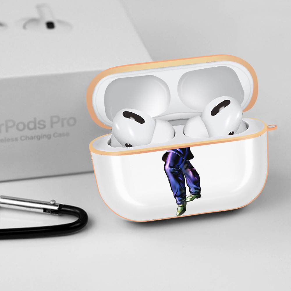 ジョジョの奇妙な冒険 ひがしかた じょうすけ JoJo's Bizarre Adventure Higashikata Josuke 【AirPods Pro用】ハードシェル保護ケース｜耐衝撃・防指紋・カラビナ付き商品仕様