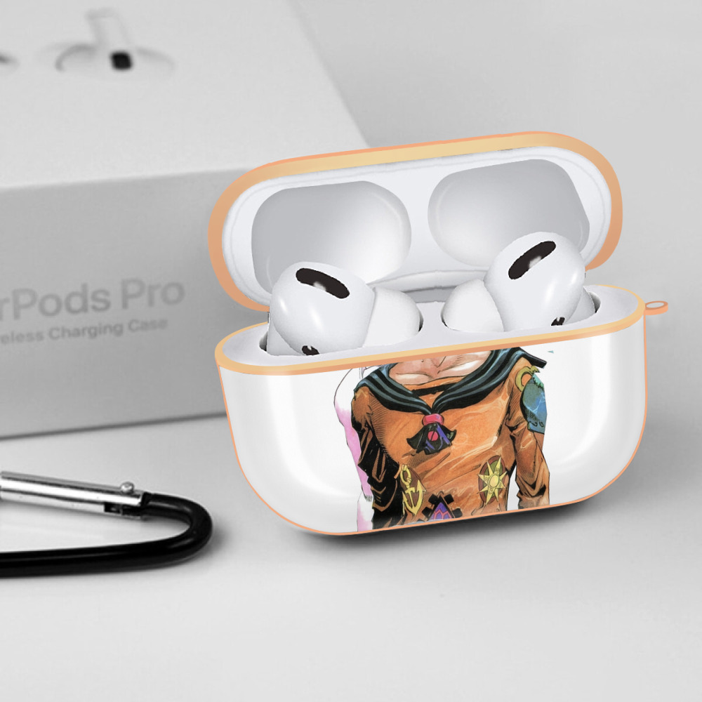 ジョジョの奇妙な冒険 東方定助 JoJo's Bizarre Adventure Higashikata Josuke 【AirPods Pro用】ハードシェル保護ケース｜耐衝撃・防指紋・カラビナ付き商品仕様