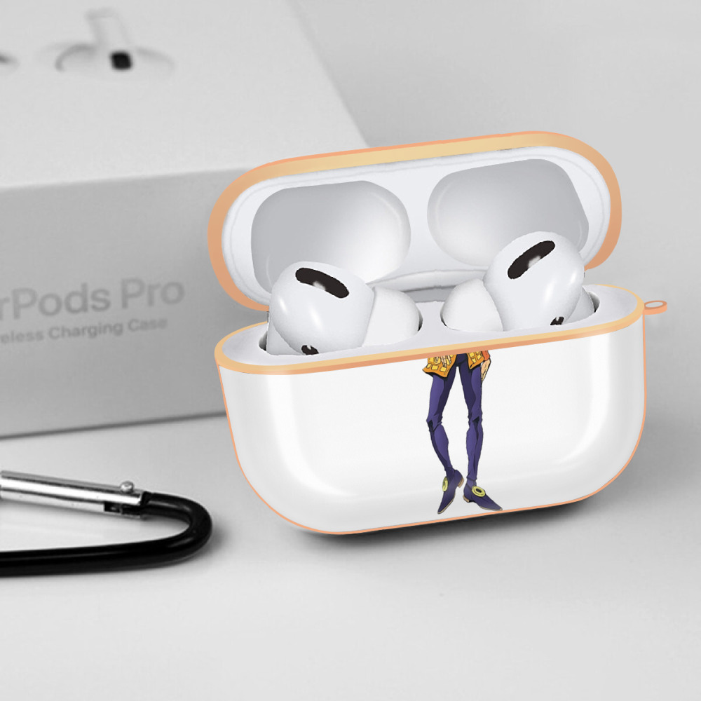 ジョジョの奇妙な冒険 ナランチャ?ギルガ JoJo's Bizarre Adventure Narancia Ghirga 【AirPods Pro用】ハードシェル保護ケース｜耐衝撃・防指紋・カラビナ付き商品仕様