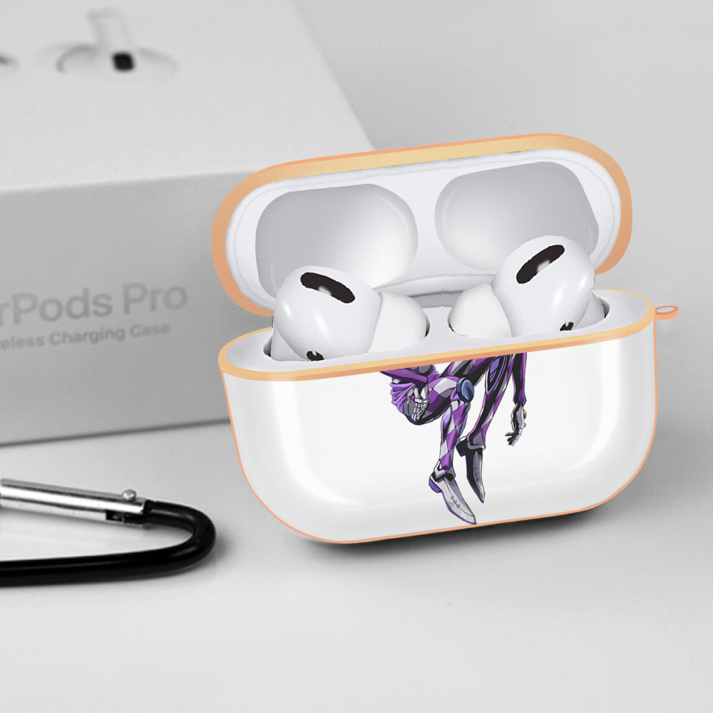 ジョジョの奇妙な冒険 パンナコッタ?フー JoJo's Bizarre Adventure Pannacotta Fugo 【AirPods Pro用】ハードシェル保護ケース｜耐衝撃・防指紋・カラビナ付き商品仕様