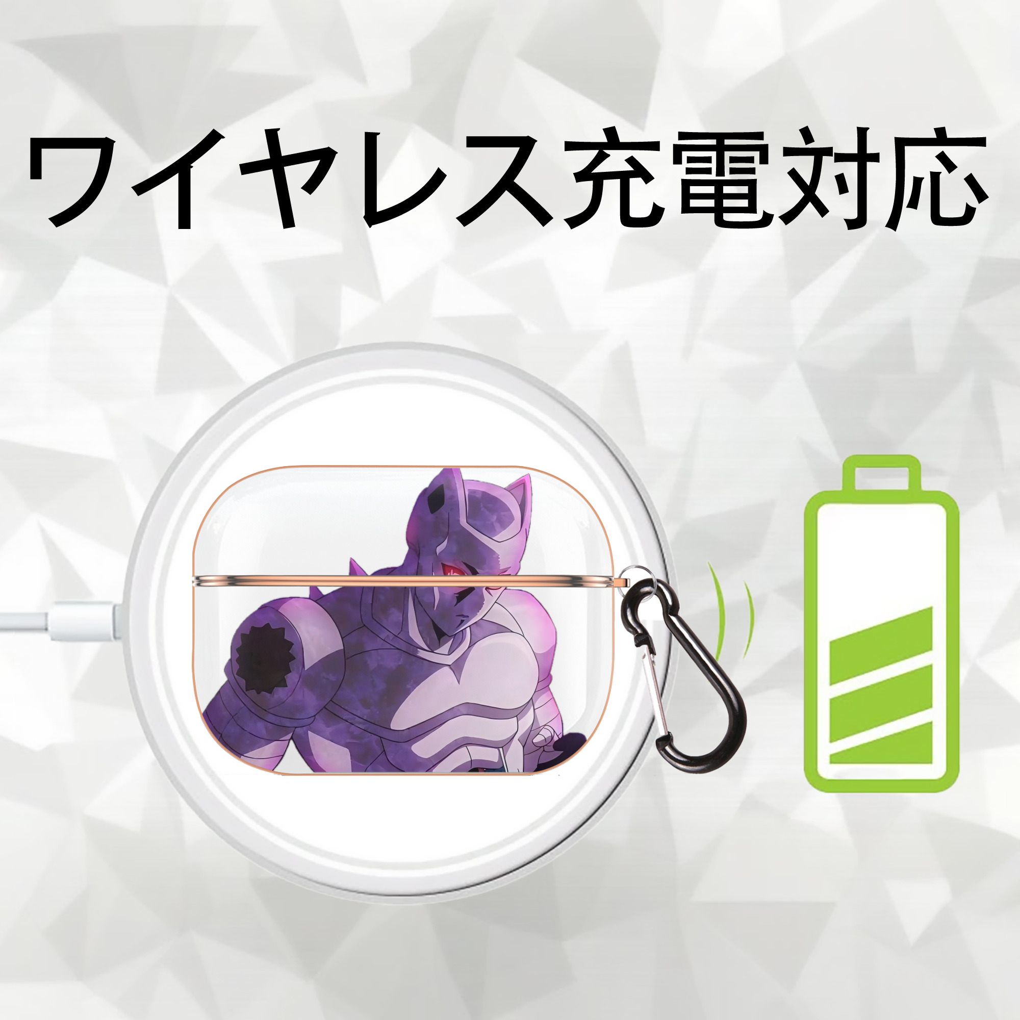 ジョジョの奇妙な冒険 きら よしかげ JoJo's Bizarre Adventure Kira Yoshikage 【AirPods Pro用】ハードシェル保護ケース｜耐衝撃・防指紋・カラビナ付き商品仕様