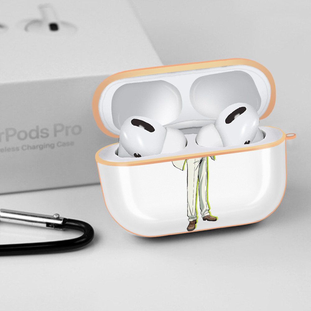 ジョジョの奇妙な冒険 きら よしかげ JoJo's Bizarre Adventure Kira Yoshikage 【AirPods Pro用】ハードシェル保護ケース｜耐衝撃・防指紋・カラビナ付き商品仕様