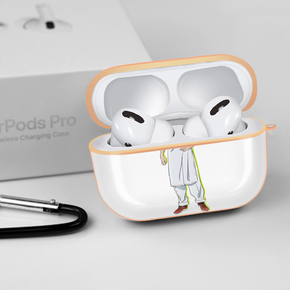 ジョジョの奇妙な冒険 Tonio Trussardi JoJo's Bizarre Adventure トニオ?トラッサルディ 【AirPods Pro用】ハードシェル保護ケース｜耐衝撃・防指紋・カラビナ付き商品仕様
