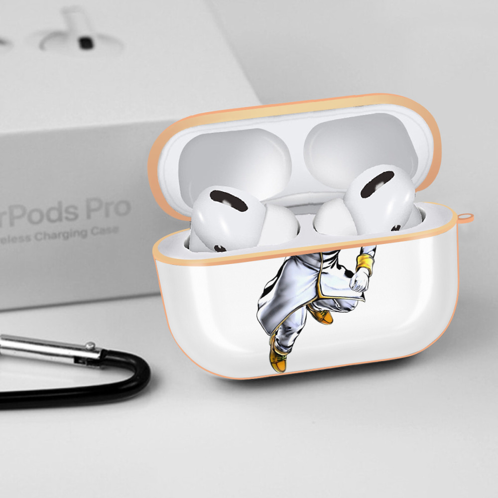 ジョジョの奇妙な冒険 岸辺 露伴（きしべ ろはん） JoJo's Bizarre Adventure Rohan Kishibe 【AirPods Pro用】ハードシェル保護ケース｜耐衝撃・防指紋・カラビナ付き商品仕様