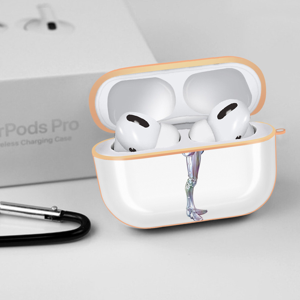 ジョジョの奇妙な冒険 ジャン＝ピエール?ポルナレフ JoJo's Bizarre Adventure Jan Pierre Polnareff 【AirPods Pro用】ハードシェル保護ケース｜耐衝撃・防指紋・カラビナ付き商品仕様