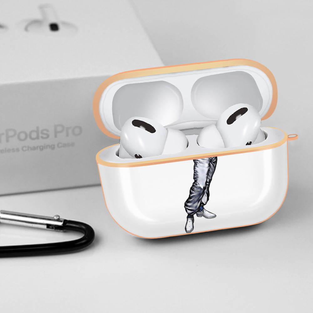ジョジョの奇妙な冒険 ジャン＝ピエール?ポルナレフ JoJo's Bizarre Adventure Jan Pierre Polnareff 【AirPods Pro用】ハードシェル保護ケース｜耐衝撃・防指紋・カラビナ付き商品仕様