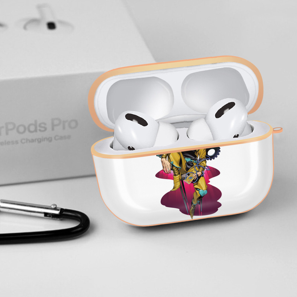 ジョジョの奇妙な冒険 ディオ?ブランドー JoJo's Bizarre Adventure Dio Brando 【AirPods Pro用】ハードシェル保護ケース｜耐衝撃・防指紋・カラビナ付き商品仕様