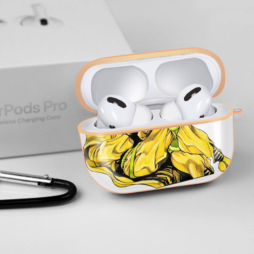ジョジョの奇妙な冒険 ディオ?ブランドー JoJo's Bizarre Adventure Dio Brando 【AirPods Pro用】ハードシェル保護ケース｜耐衝撃・防指紋・カラビナ付き商品仕様