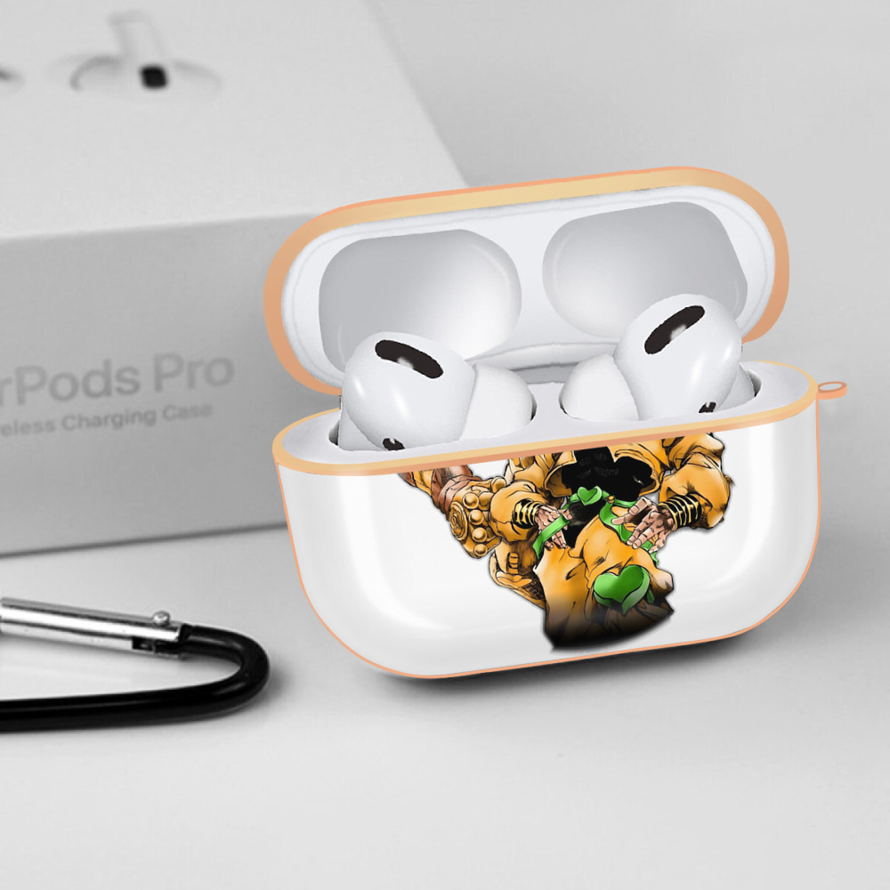ジョジョの奇妙な冒険 ディオ?ブランドー JoJo's Bizarre Adventure Dio Brando 【AirPods Pro用】ハードシェル保護ケース｜耐衝撃・防指紋・カラビナ付き商品仕様