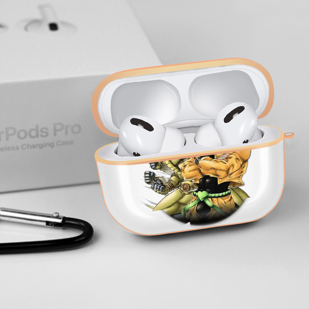 ジョジョの奇妙な冒険 ディオ?ブランドー JoJo's Bizarre Adventure Dio Brando 【AirPods Pro用】ハードシェル保護ケース｜耐衝撃・防指紋・カラビナ付き商品仕様