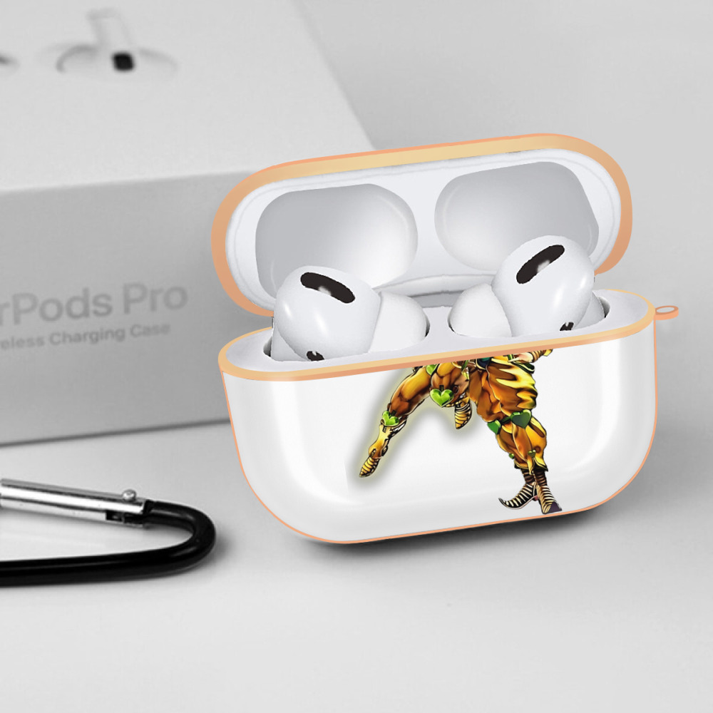 ジョジョの奇妙な冒険 ディオ?ブランドー JoJo's Bizarre Adventure Dio Brando 【AirPods Pro用】ハードシェル保護ケース｜耐衝撃・防指紋・カラビナ付き商品仕様