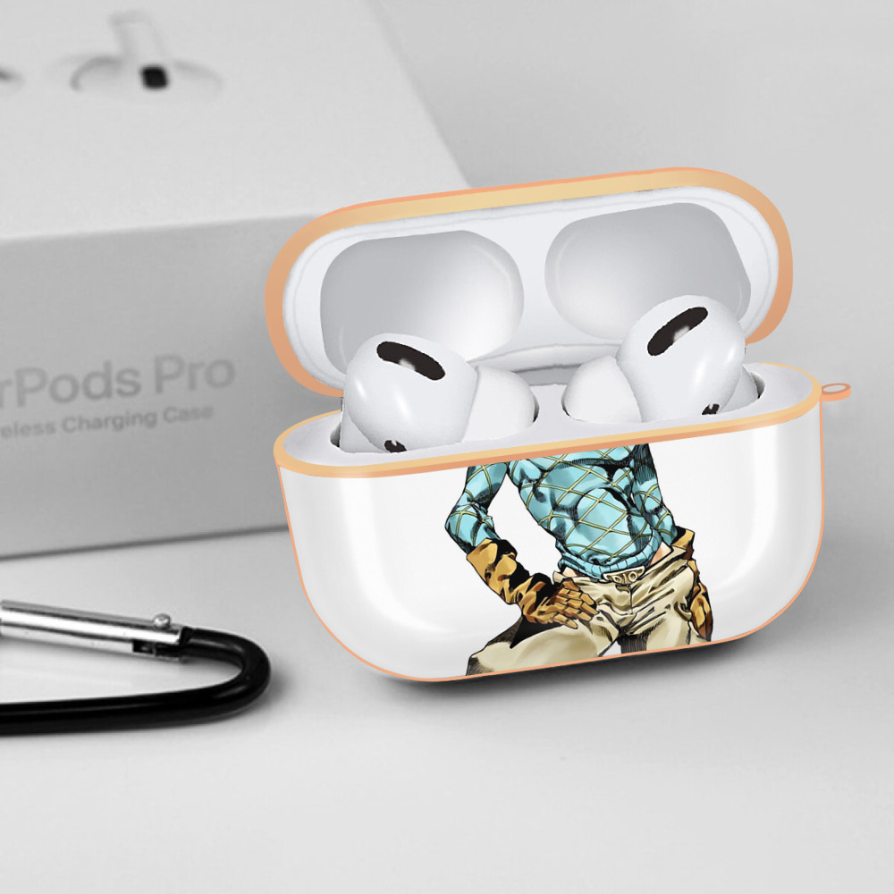 ジョジョの奇妙な冒険 ディオ?ブランドー JoJo's Bizarre Adventure Dio Brando 【AirPods Pro用】ハードシェル保護ケース｜耐衝撃・防指紋・カラビナ付き商品仕様
