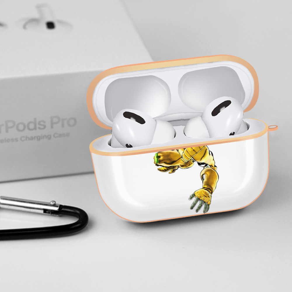 ジョジョの奇妙な冒険 ディオ?ブランドー JoJo's Bizarre Adventure Dio Brando 【AirPods Pro用】ハードシェル保護ケース｜耐衝撃・防指紋・カラビナ付き商品仕様