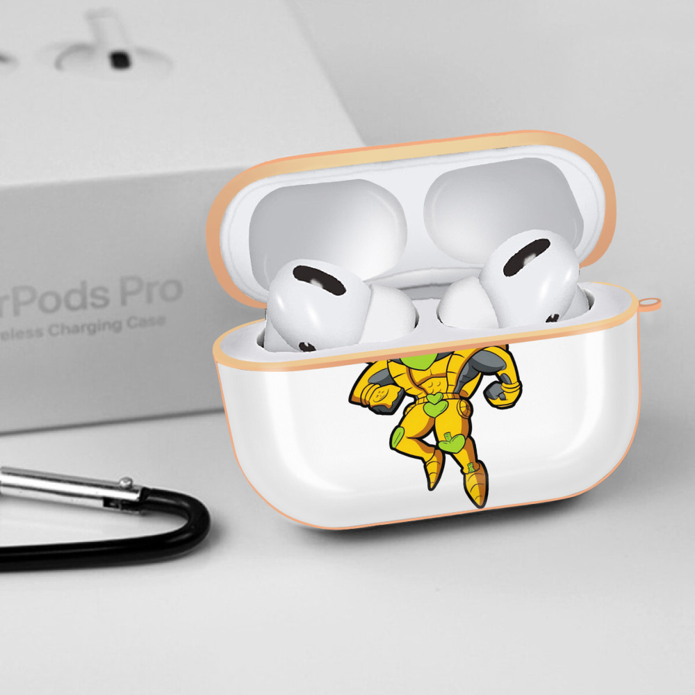 ジョジョの奇妙な冒険 ディオ?ブランドー JoJo's Bizarre Adventure Dio Brando 【AirPods Pro用】ハードシェル保護ケース｜耐衝撃・防指紋・カラビナ付き商品仕様