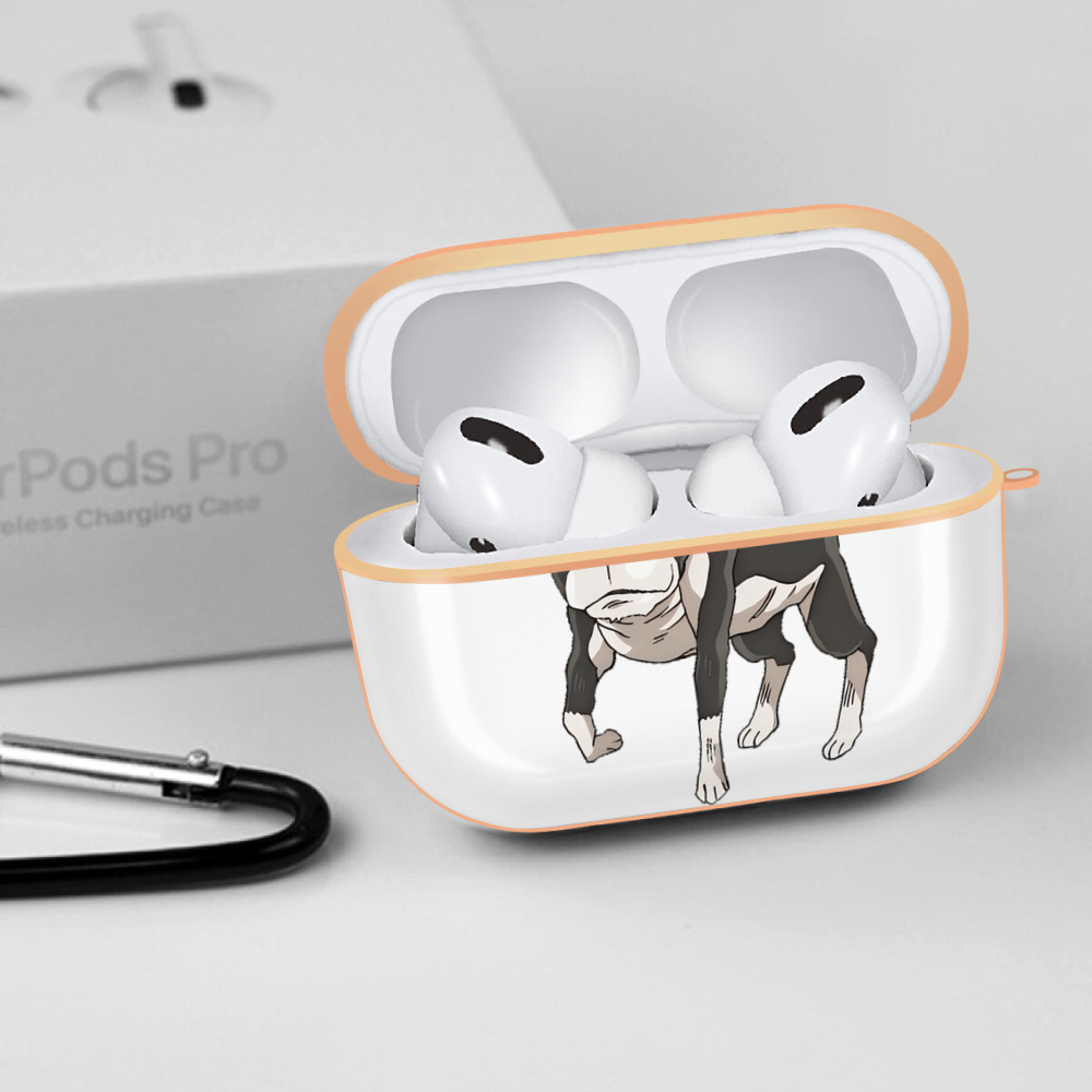 ジョジョの奇妙な冒険 イギー JoJo's Bizarre Adventure Iggy 【AirPods Pro用】ハードシェル保護ケース｜耐衝撃・防指紋・カラビナ付き商品仕様