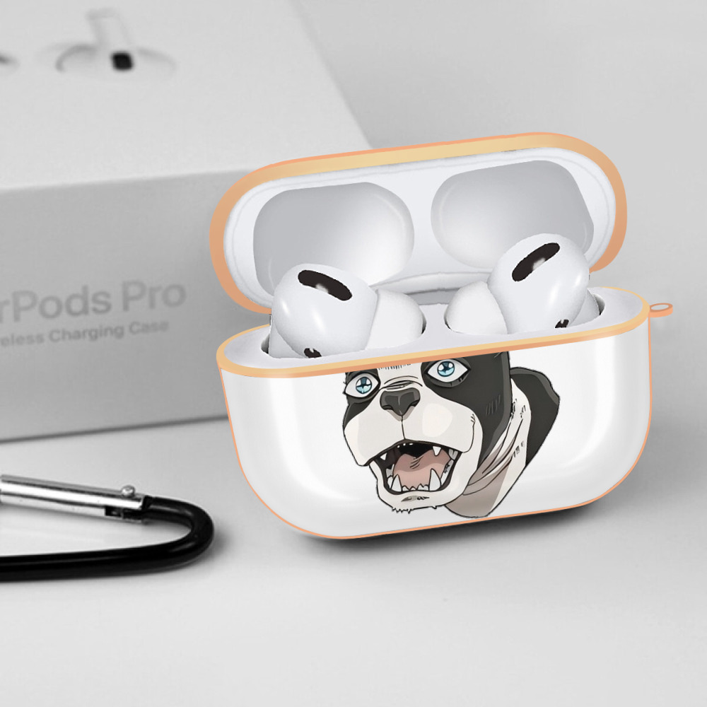 ジョジョの奇妙な冒険 イギー JoJo's Bizarre Adventure Iggy 【AirPods Pro用】ハードシェル保護ケース｜耐衝撃・防指紋・カラビナ付き商品仕様