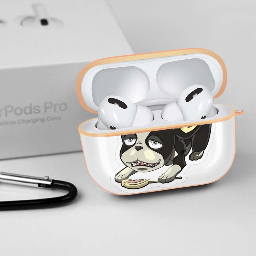 ジョジョの奇妙な冒険 イギー JoJo's Bizarre Adventure Iggy 【AirPods Pro用】ハードシェル保護ケース｜耐衝撃・防指紋・カラビナ付き商品仕様