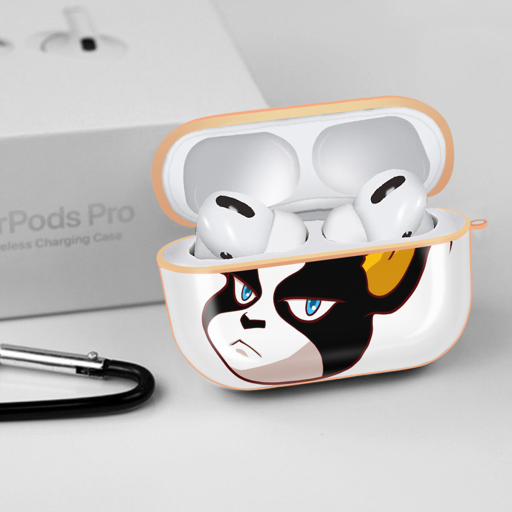 ジョジョの奇妙な冒険 イギー JoJo's Bizarre Adventure Iggy 【AirPods Pro用】ハードシェル保護ケース｜耐衝撃・防指紋・カラビナ付き商品仕様