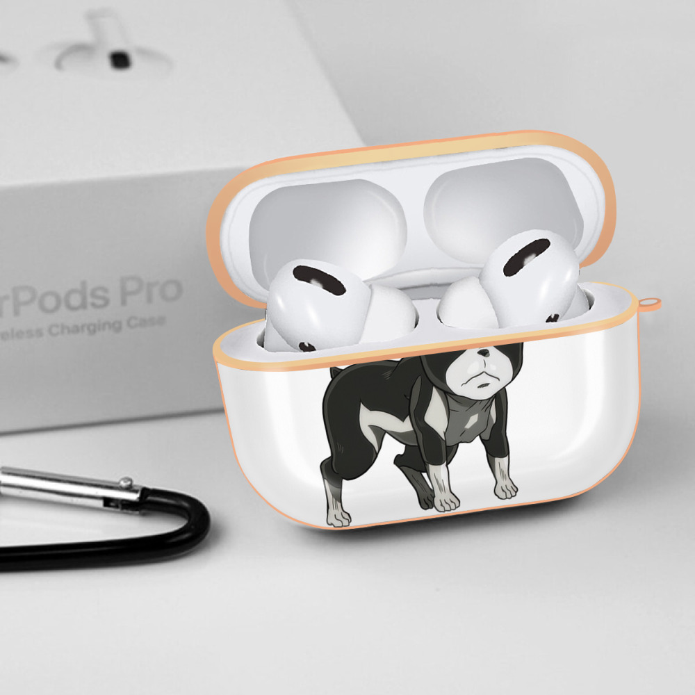 ジョジョの奇妙な冒険 イギー JoJo's Bizarre Adventure Iggy 【AirPods Pro用】ハードシェル保護ケース｜耐衝撃・防指紋・カラビナ付き商品仕様