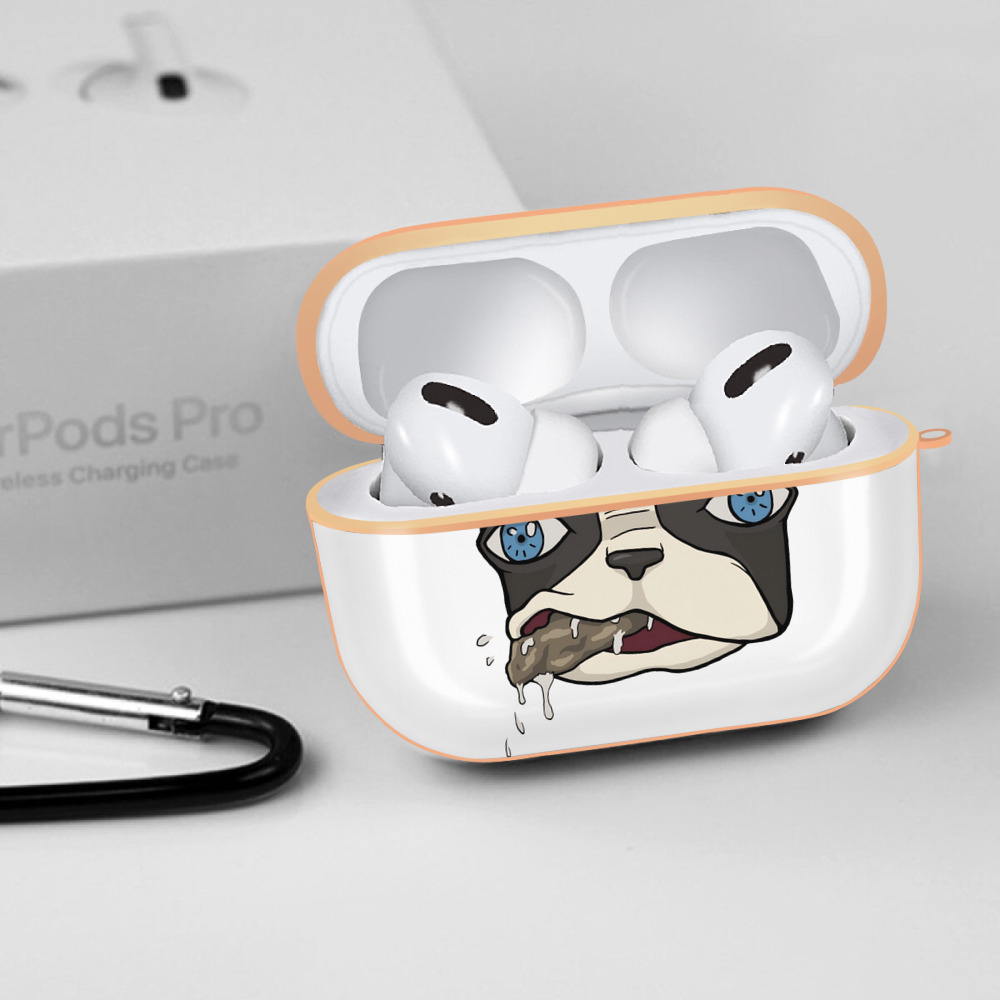 ジョジョの奇妙な冒険 イギー JoJo's Bizarre Adventure Iggy 【AirPods Pro用】ハードシェル保護ケース｜耐衝撃・防指紋・カラビナ付き商品仕様