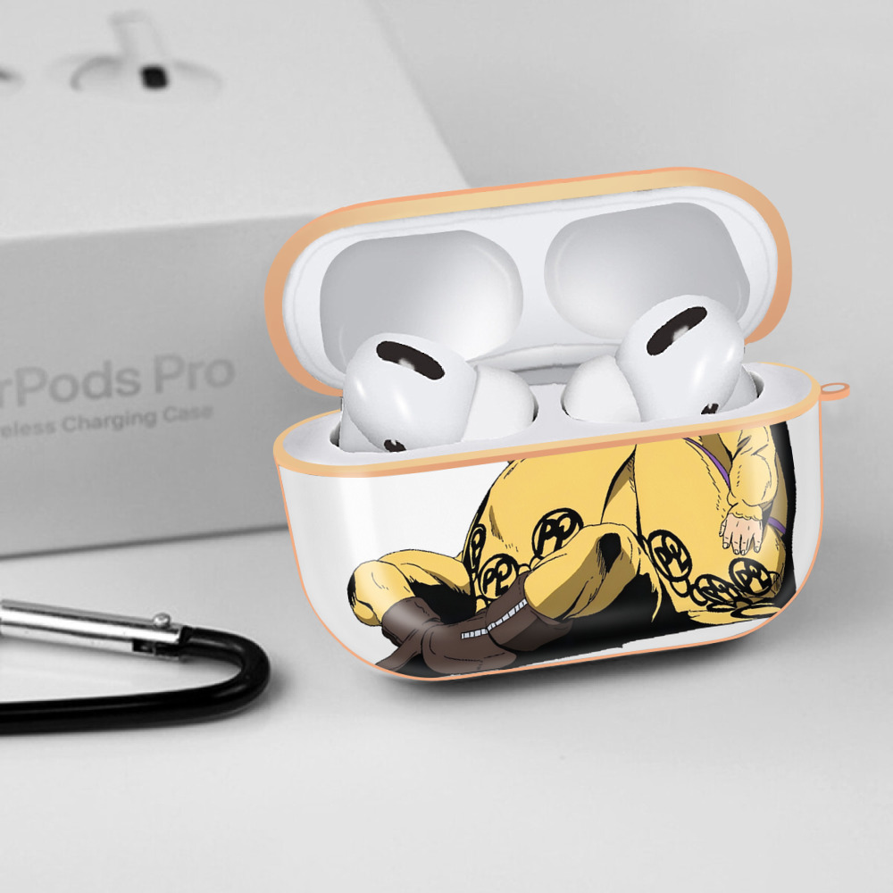 ジョジョの奇妙な冒険 ポルポ JoJo's Bizarre Adventure Polpo 【AirPods Pro用】ハードシェル保護ケース｜耐衝撃・防指紋・カラビナ付き商品仕様