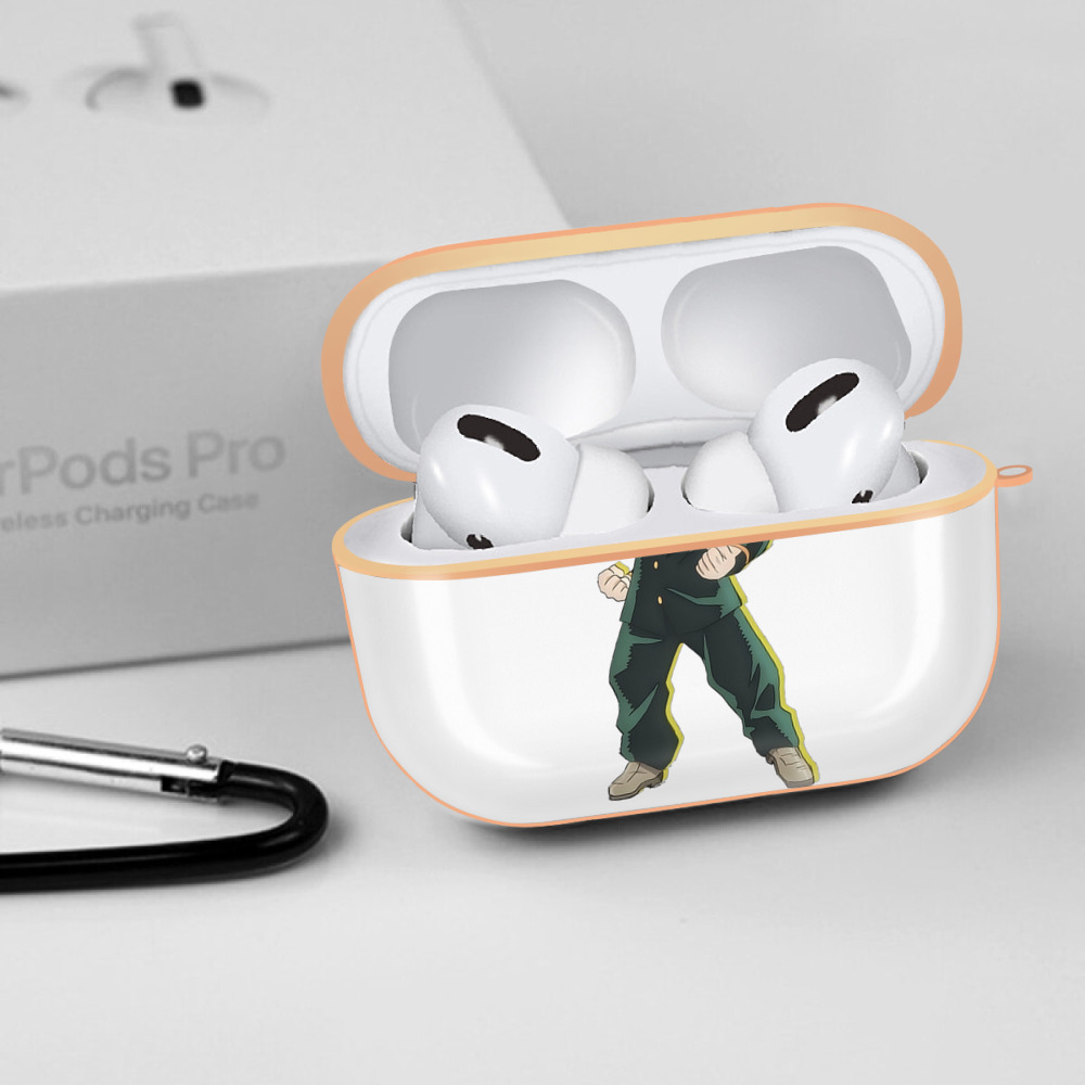 ジョジョの奇妙な冒険 広瀨康一 JoJo's Bizarre Adventure Hirose Koichi 【AirPods Pro用】ハードシェル保護ケース｜耐衝撃・防指紋・カラビナ付き商品仕様