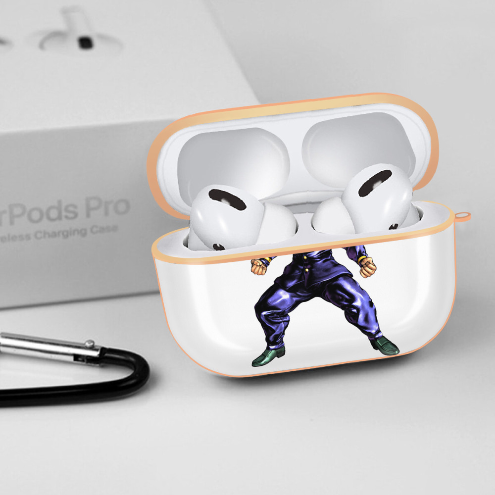 ジョジョの奇妙な冒険 広瀨康一 JoJo's Bizarre Adventure Hirose Koichi 【AirPods Pro用】ハードシェル保護ケース｜耐衝撃・防指紋・カラビナ付き商品仕様
