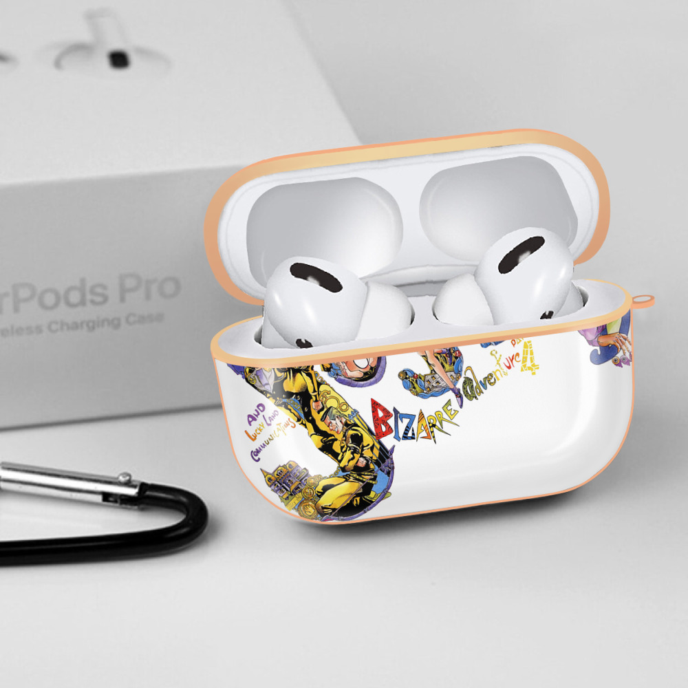ジョジョの奇妙な冒険 JoJo's Bizarre Adventure 【AirPods Pro用】ハードシェル保護ケース｜耐衝撃・防指紋・カラビナ付き商品仕様