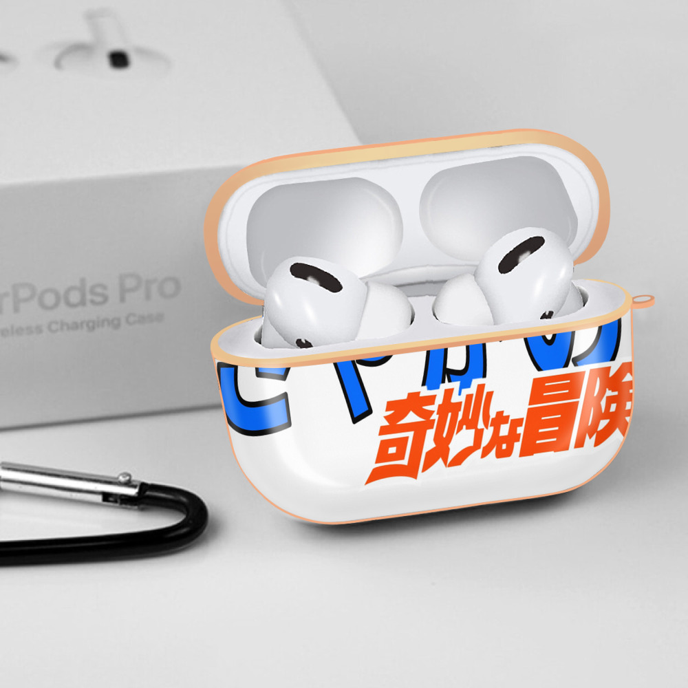 ジョジョの奇妙な冒険 JoJo's Bizarre Adventure 【AirPods Pro用】ハードシェル保護ケース｜耐衝撃・防指紋・カラビナ付き商品仕様
