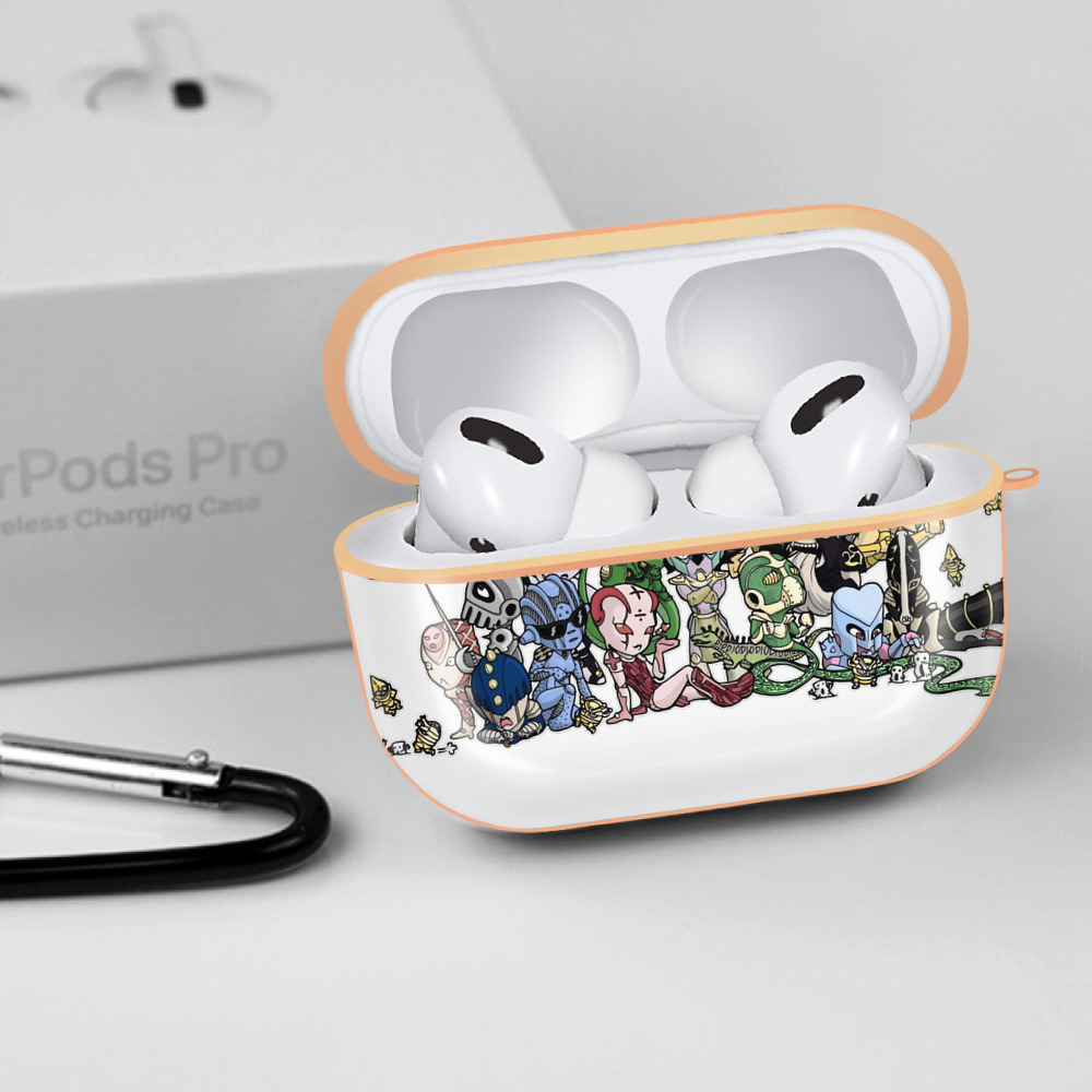 ジョジョの奇妙な冒険 JoJo's Bizarre Adventure 【AirPods Pro用】ハードシェル保護ケース｜耐衝撃・防指紋・カラビナ付き商品仕様