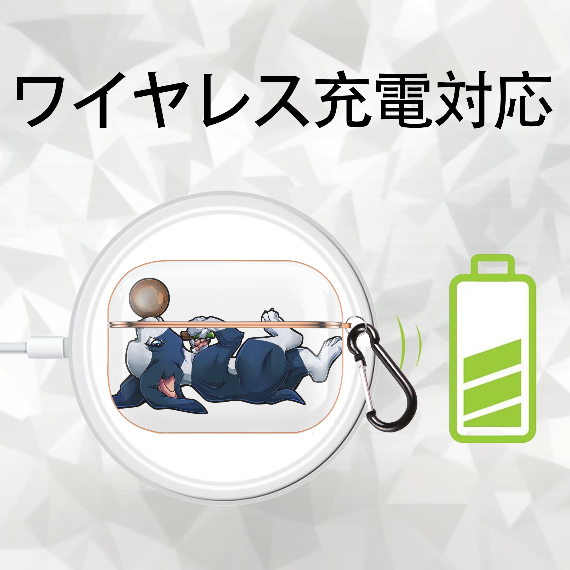 ジョジョの奇妙な冒険 JoJo's Bizarre Adventure 【AirPods Pro用】ハードシェル保護ケース｜耐衝撃・防指紋・カラビナ付き商品仕様