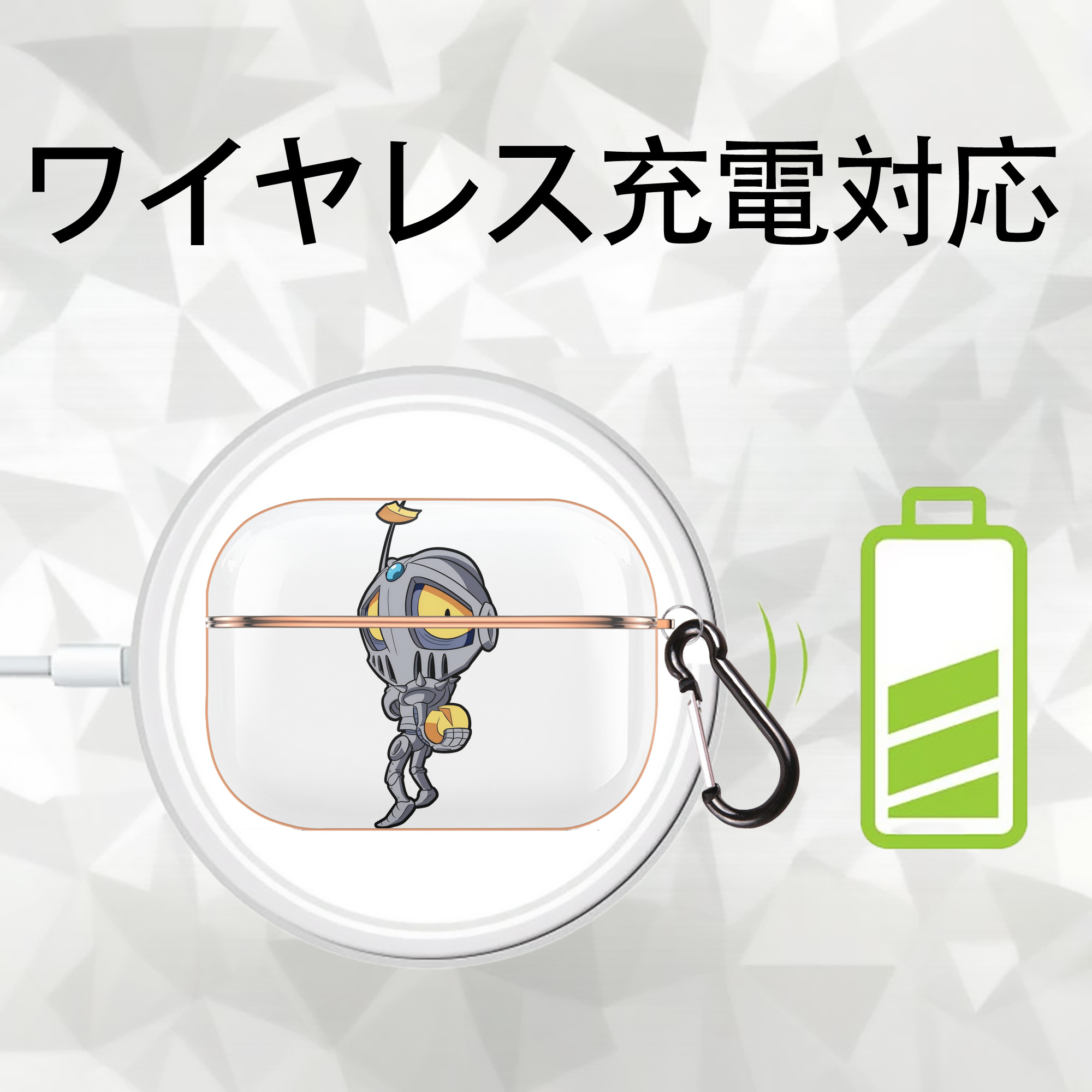 ジョジョの奇妙な冒険 JoJo's Bizarre Adventure 【AirPods Pro用】ハードシェル保護ケース｜耐衝撃・防指紋・カラビナ付き商品仕様